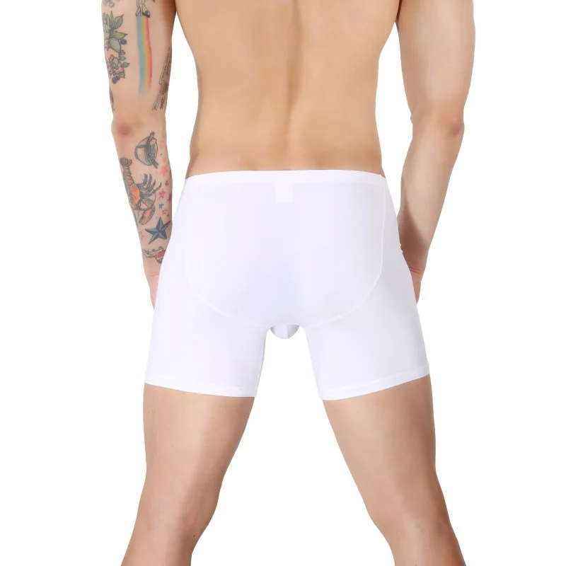 Большая сумка нижнее белье мужские боксеры пуш-ап длинные шорты ледяные шелковые