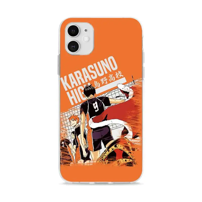 

Haikyuu Fly Anime Fundas Coque Carcasa for IPhone 11 Pro Max Case XR XS 12 7 8 Plus SE 2020 Cover Accessories Cascos