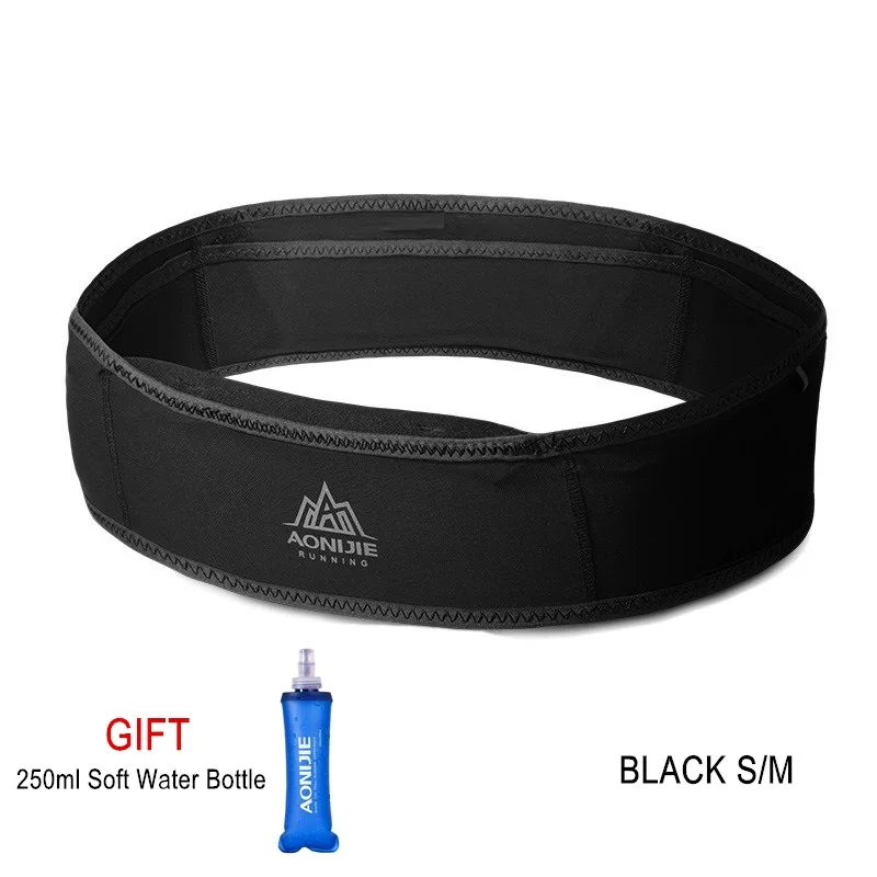 Black SM new AONIJIE W938, тонкая сумка для бега, бега, поясная сумка, сумка для путешествий, денежная тропа, марафон, для спортзала, тренировки, фитнеса, 6,9 дюймов, держатель для мобильного телефона - Цвет: Black SM new