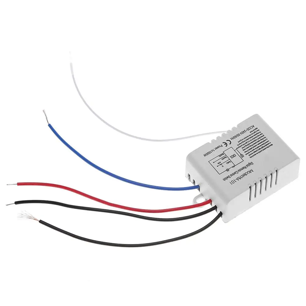 

1 Channel ON/OFF 220V Digital Wireless Remote Control Switch Receiver Transmitter for Low Voltag Fluorescent Light Power Switch