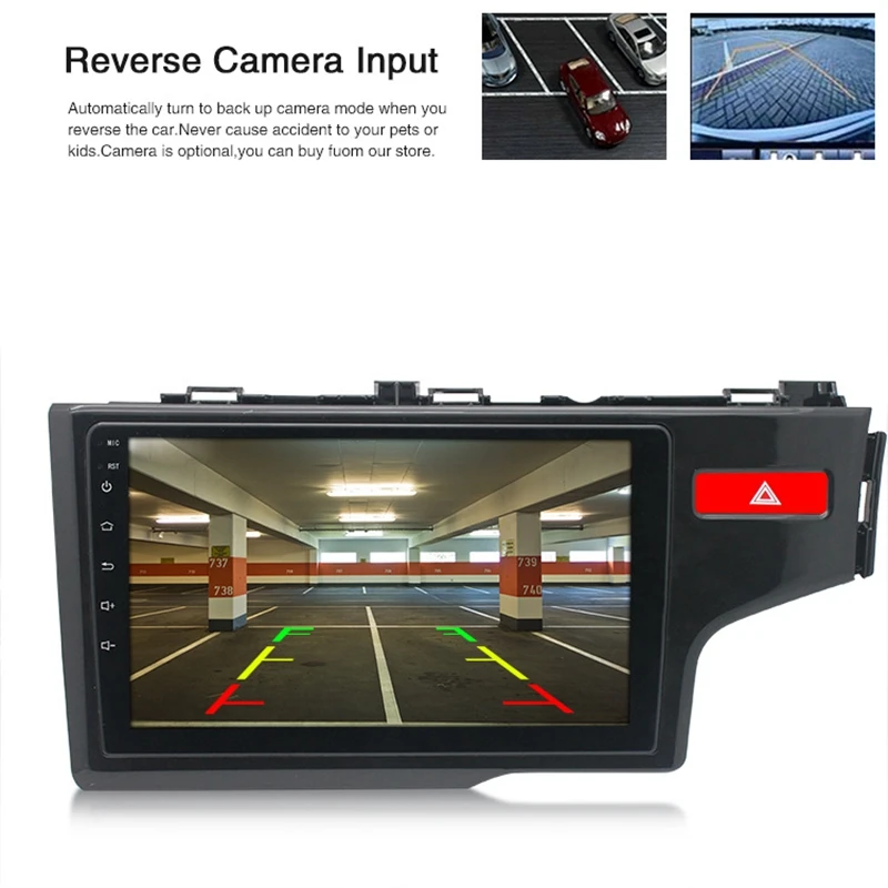 1 + 16G Android 8 автомобильный Радио мультимедийный плеер для Honda Fit Right Rudder 2014 2019