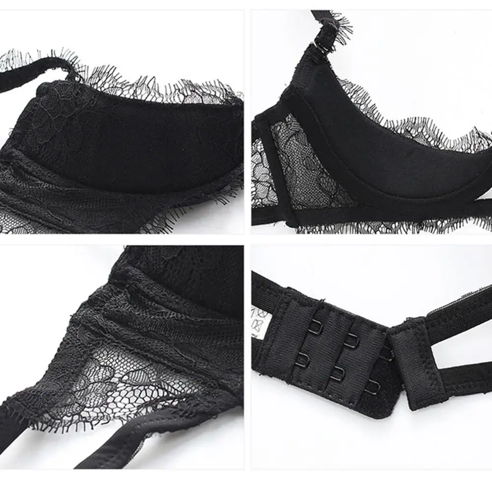 Женское сексуальное однотонное нижнее белье с получашечками комплекты