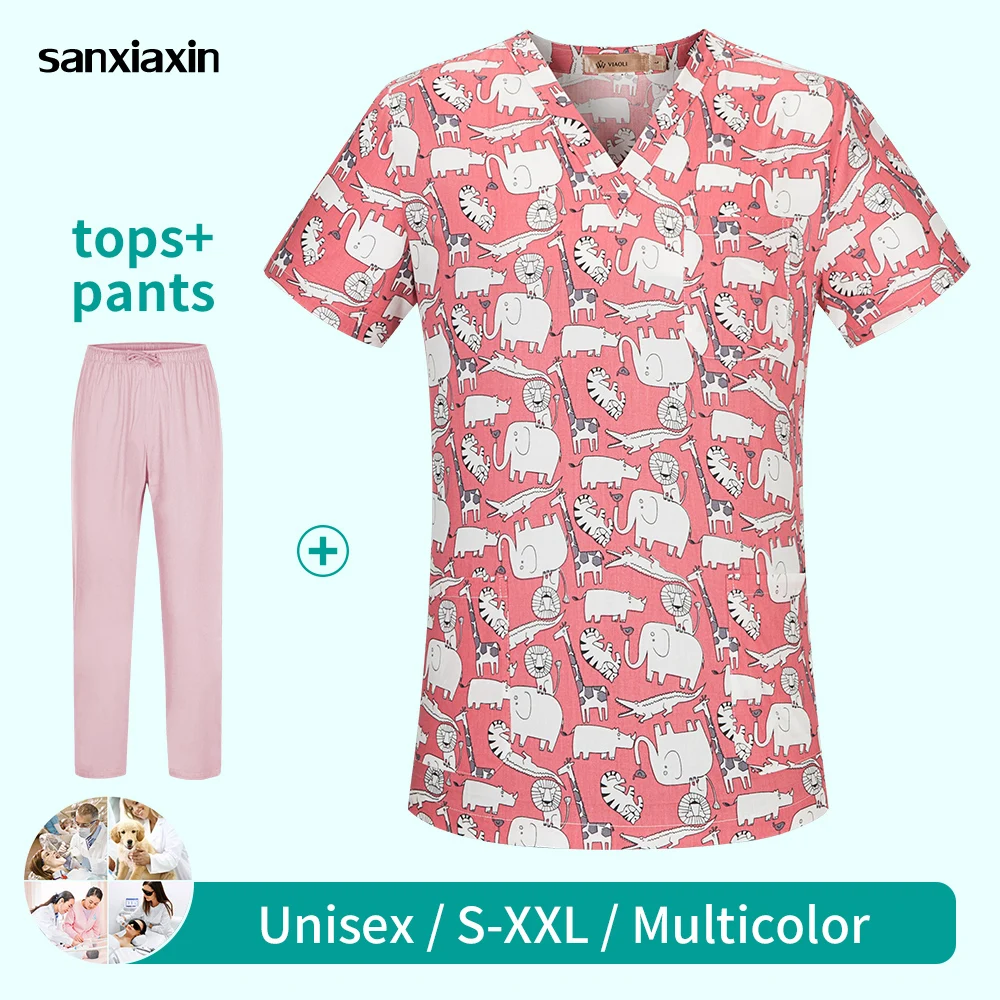 

Lab Dustproof Work Tops Pet Hospital Operating Room Doctor Nurse Clothes Dental Clinic Uniforms Scrubs Nursing Uniform Wholesale