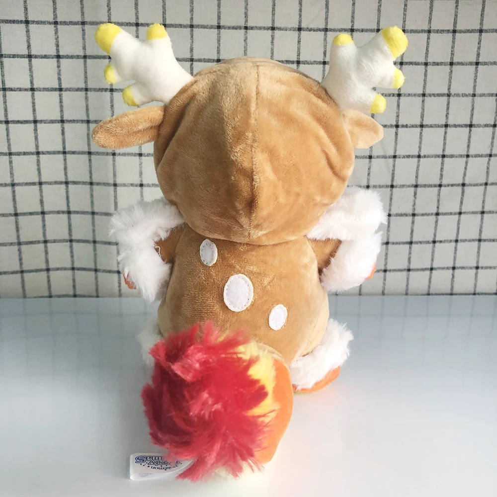 

Kawaii Charmander Christmas cloak shape plush toys high quality Stuffed Toys Cute dinosaur Anime doll for Children gifts