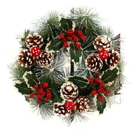 30cm christmas wreath handmade rattan pendant garland shopping mall christmas door decoration merry new year advent wreath comfy