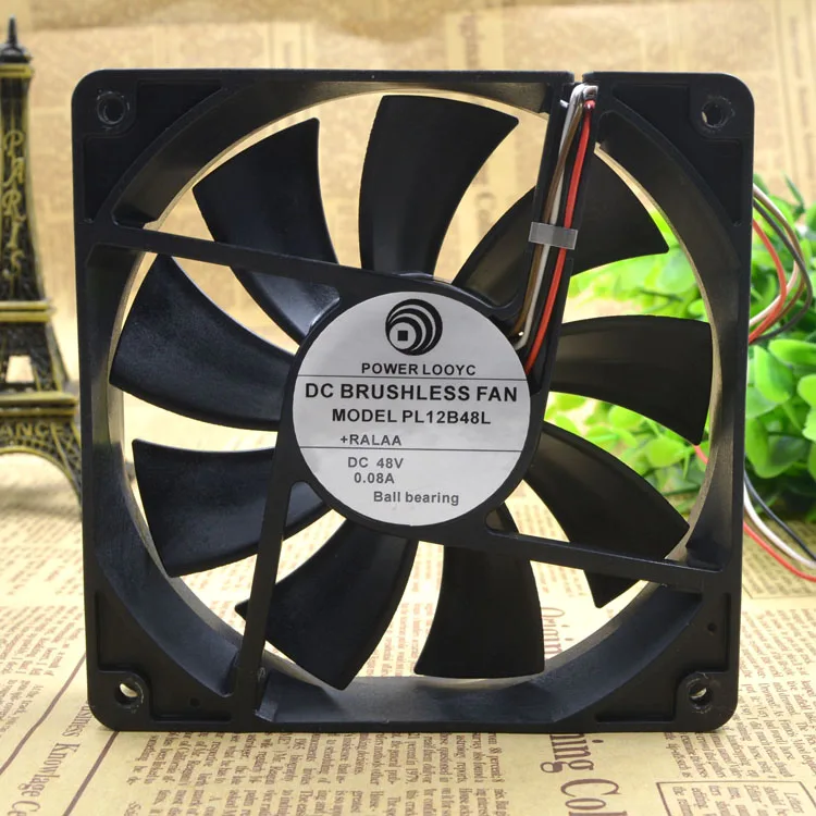 

New original 12025 PL12B48L DC48V 0.08A 12CM silent fan