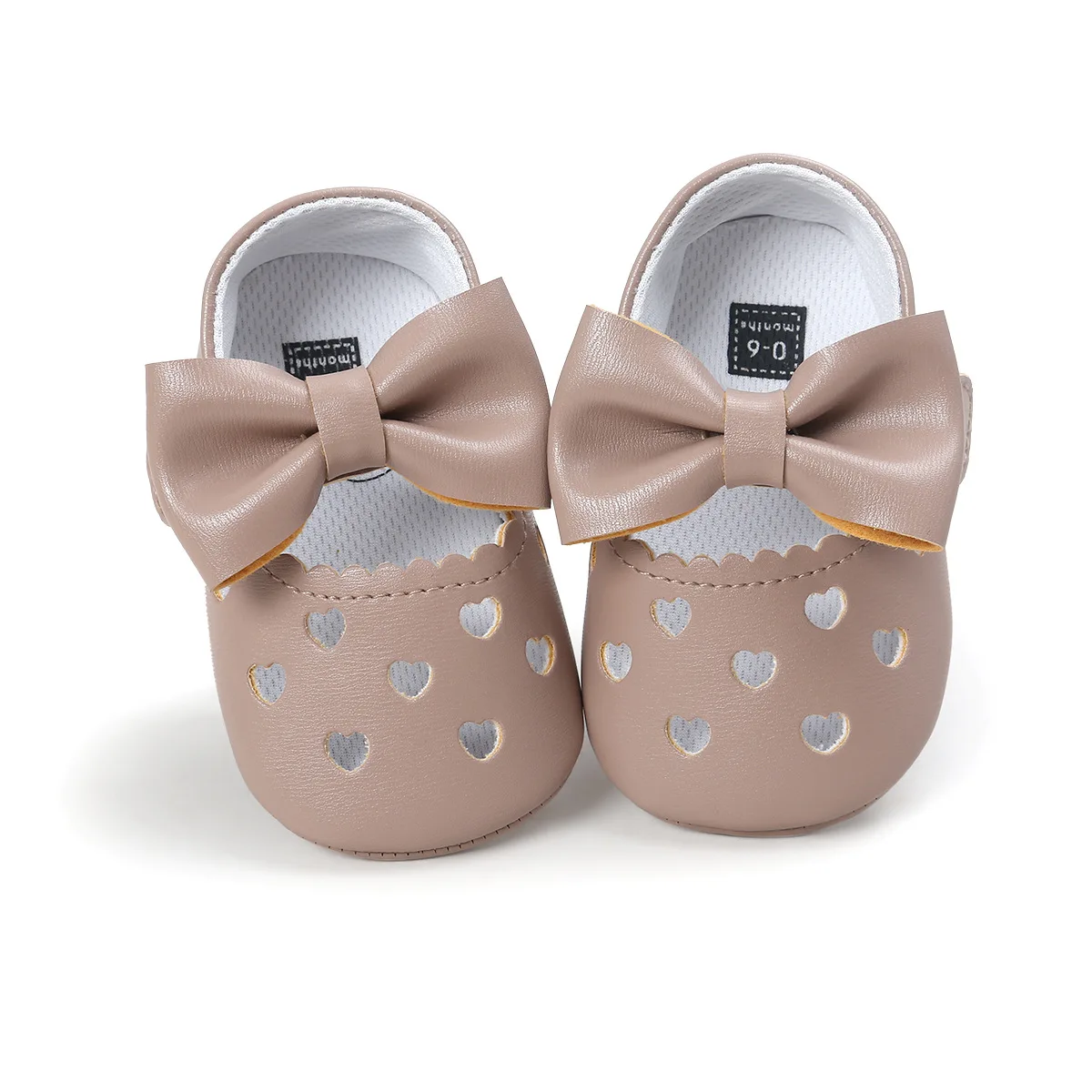 

Обувь для младенцев, девочек, с бантом, нескользящая Мягкая подошва, с крючком, обувь для начинающих ходить, детская обувь для маленьких девочек 0-18 месяцев