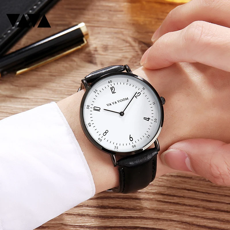 Кварцевые часы мужские модные простые повседневные Дата сплав чехол