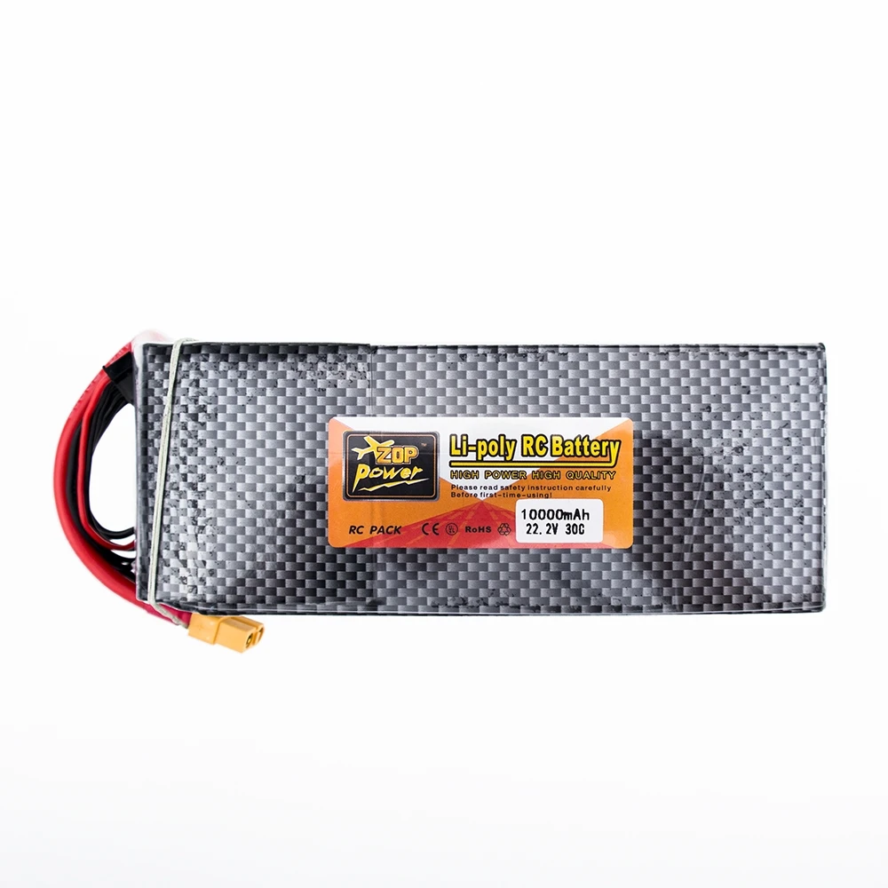 22 2 в 6s ZOP Lipo батарея 10000 мАч 30C max 35C Xpower XT60 T разъем для радиоуправляемого дрона