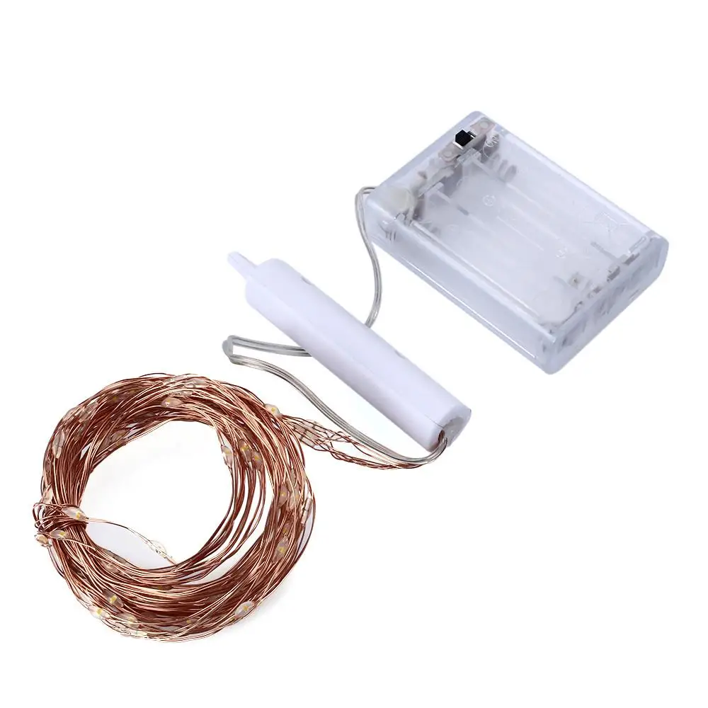

Fairy String Copper Wire Garden Outdoor Landscape Lamp Fairy String Light Durable 100LED Battery Xmas Decor Festival