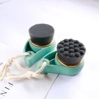 1pcs face cleansing brush facial cleanser soft bamboo charcoal hair clean pore exfoliator washing brush beauty remover tool