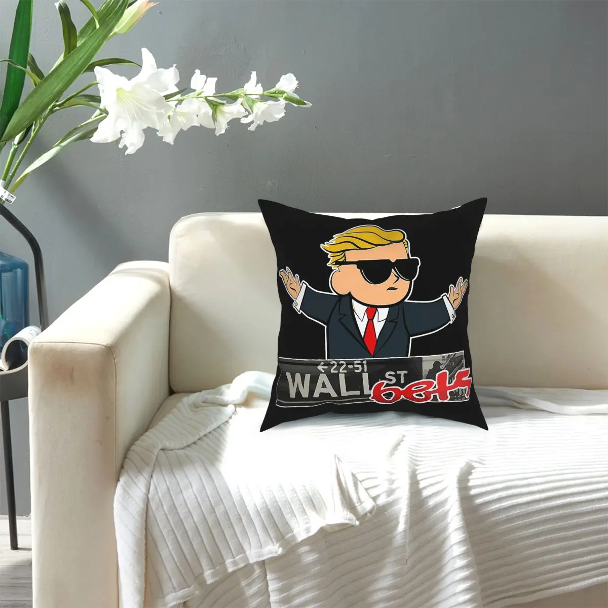 

TLDR Stonks Only Go Up Wall Street Bets sofa cushions Square Pillow Case Polyester Decorative Pillow Funny Pillowcase