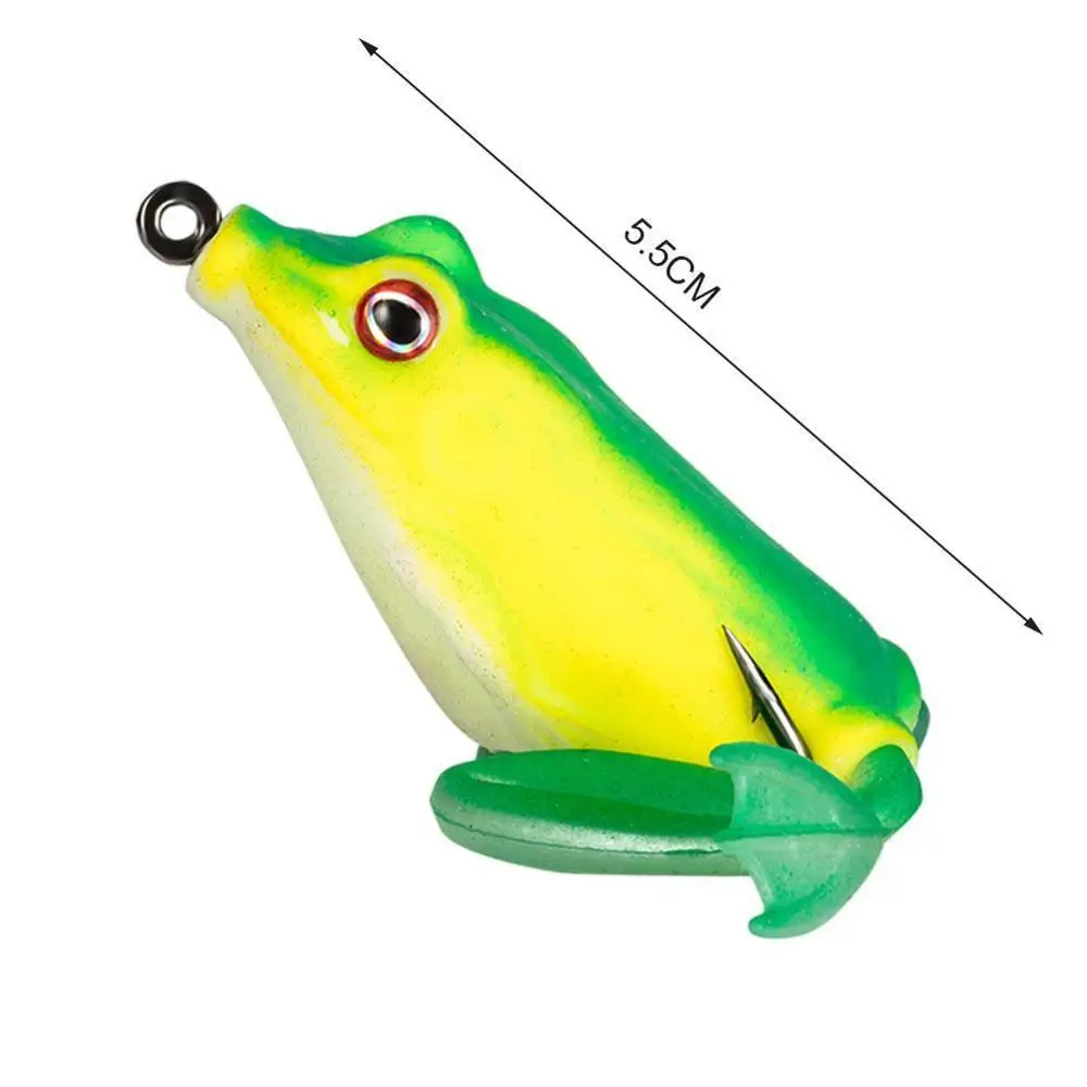 5 цветов вращающиеся ноги гром лягушка рыбалка приманка мягкий 9 см/13 6 гр катушка
