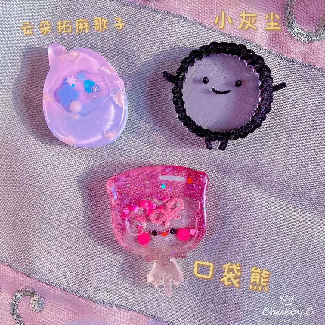 

Силиконовая форма в форме мультяшного героя, милая форма для шейкера из смолы, карманная имитация