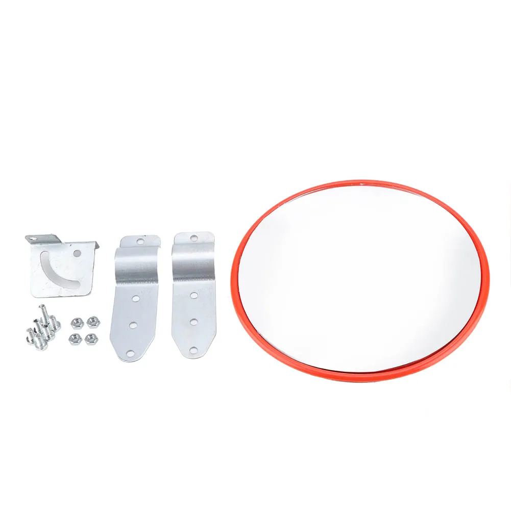 

Wide Angle Driveway Road Safety Convex Traffic Mirror with Mounting Hardware Accessories 45cm