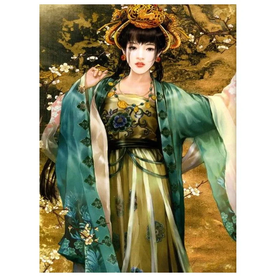 

Алмазная 5D картина «сделай сам», вышивка крестиком гейши в японском стиле, полная мозаика, вышивка мозаикой, G612