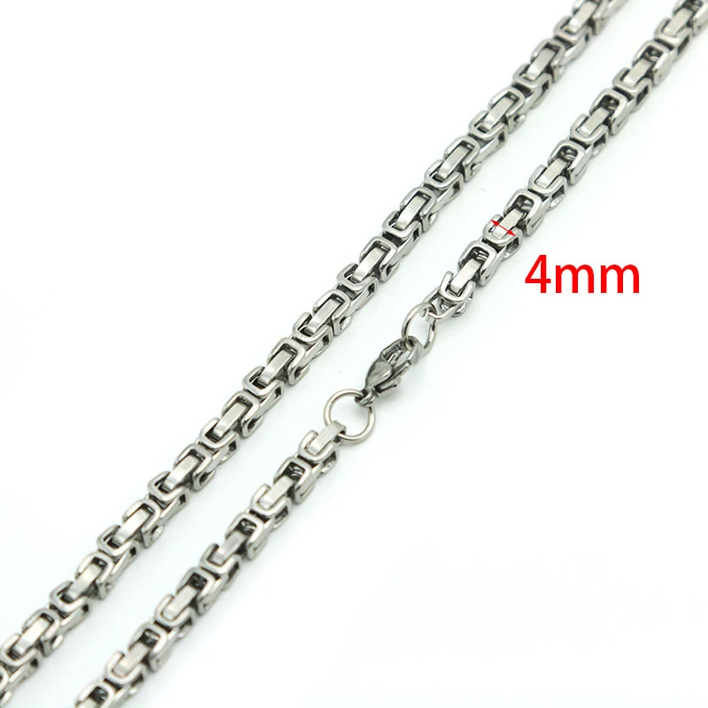 Новый дизайн 2 6 мм 4 5 8 Мужская цепь серебристого цвета 316 нержавеющая сталь