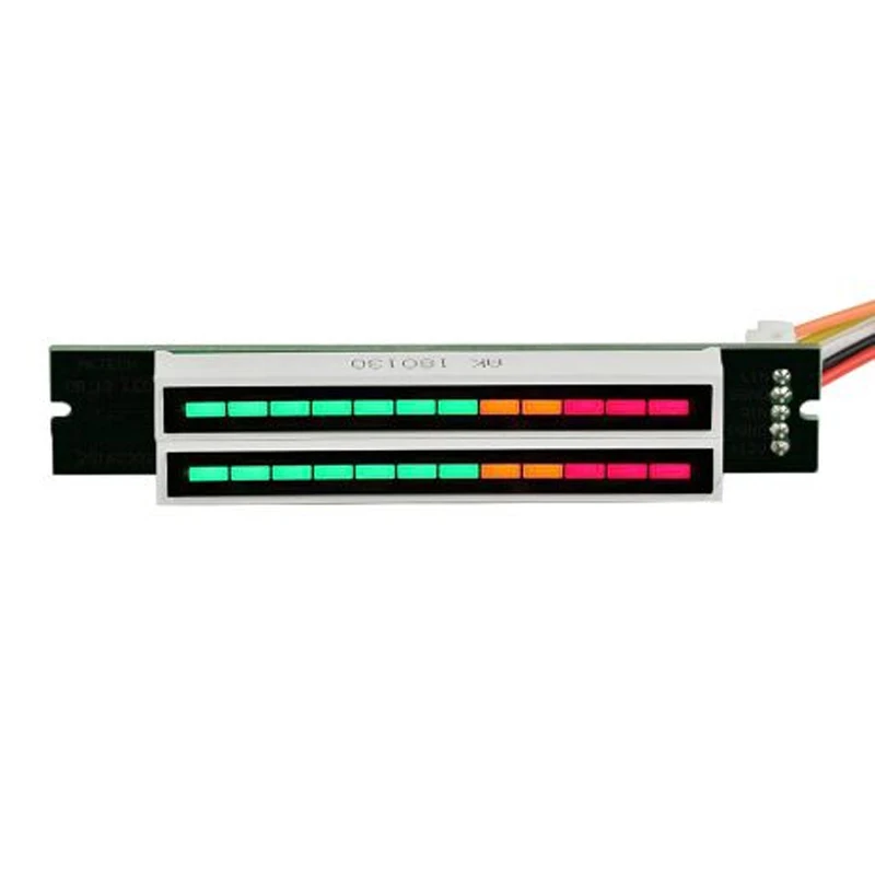 

Dual 12-bit dual-channel LED music spectrum level indicator (7 green, 2 orange, 3 red) Audio LED indicator DIY kit