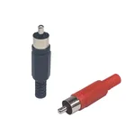 10 шт.лот RCA 5 черные 5 красные пластиковые AV-разъемы пластиковый корпус стерео аудио звуковой гудок штекер канальный ДВОЙНОЙ обжимной терминал DIY
