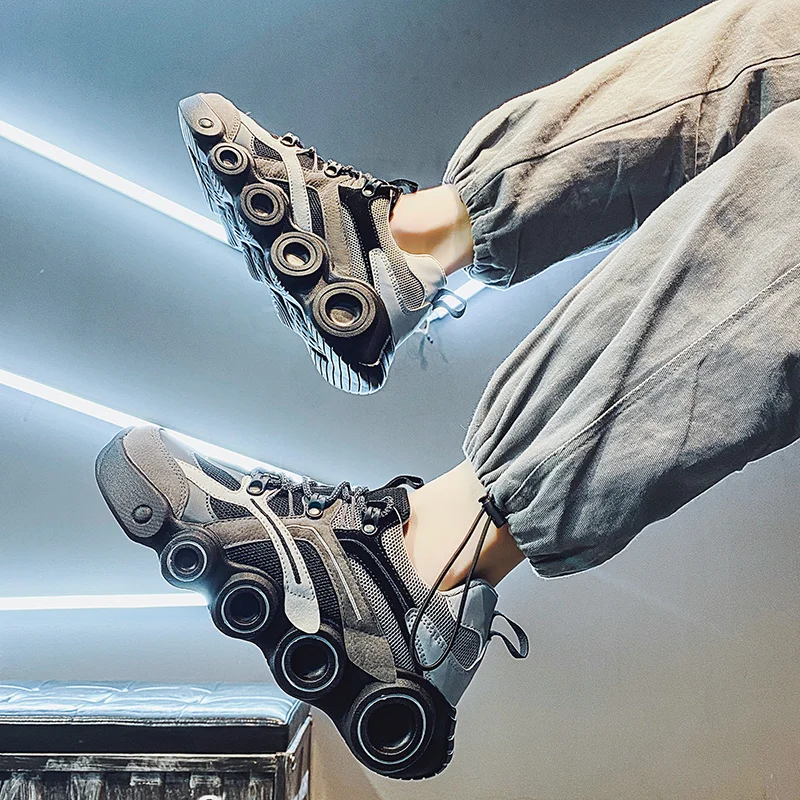 

Mens Walking Running Tennis Shoes Fashion All-match thickening Sneakers Fashion Flow Running Shoes