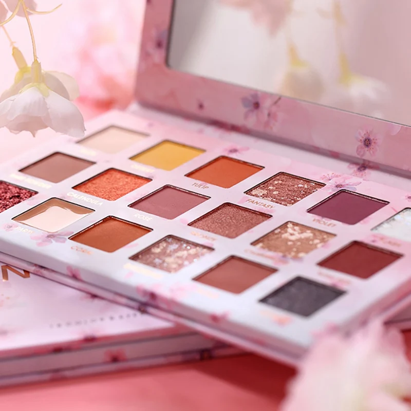 18 цветов цветные тени для глаз Pallete водонепроницаемый стойкий эффект век Палитра