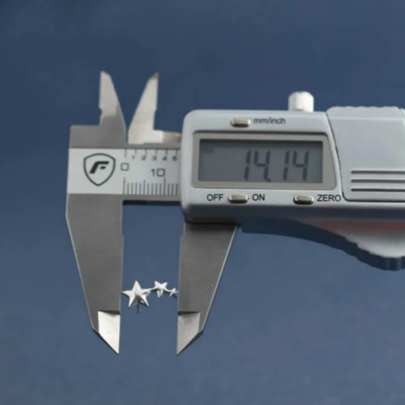 Женские серьги гвоздики из серебра 925 пробы с тремя звездами|fashion stud earrings|stud