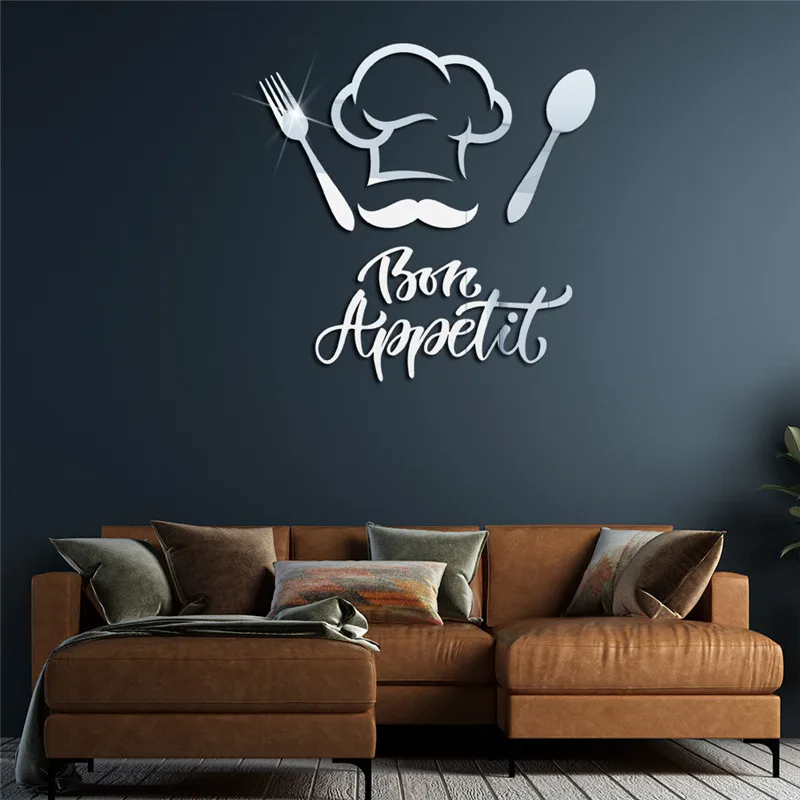 Акриловая зеркальная Настенная Наклейка с французскими цитатами | Дом и сад