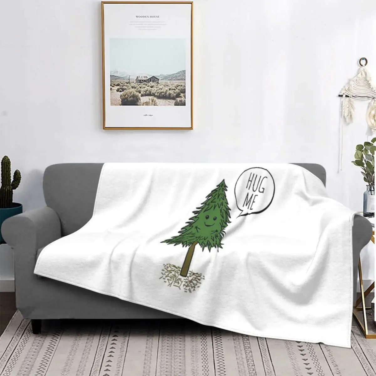 

Manta de Treehugger para cama, edredón a cuadros, manta térmica mullida a cuadros, textil para el hogar de lujo