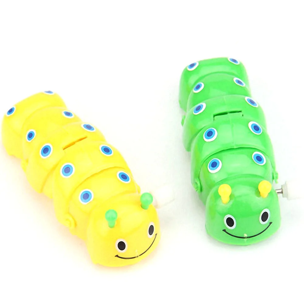 Ретро часы классические детские милые пластиковые Мультяшные гусеницы игрушки