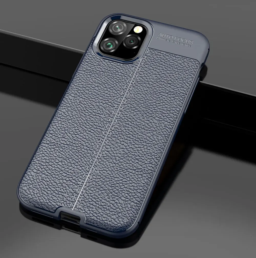 Для iPhone 11 Pro Max 11Pro роскошный противоударный матовый чехол s Чехол кожаный чехол из углеродного волокна для Apple iPhone11 Pro Max чехол s