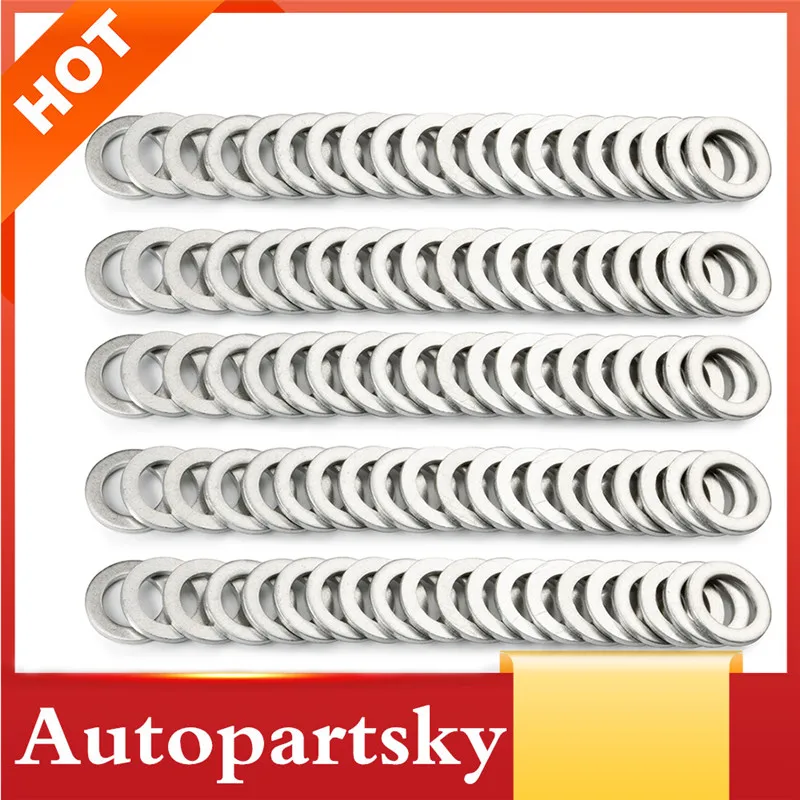 100 X Алюминиевая пробка для сливного отверстия коробки передач 18 мм Honda Acura OEM #90471 PX4