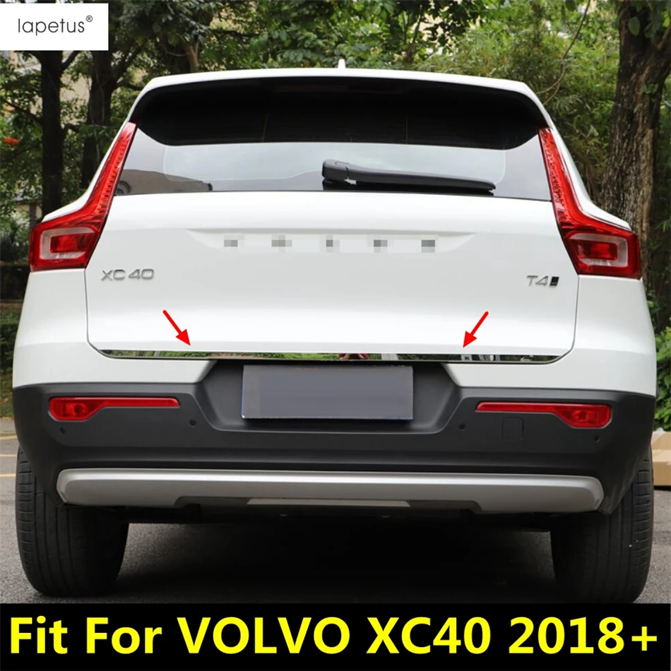 Аксессуары из нержавеющей стали для Volvo XC40 2018-2022 задняя дверь багажника нижняя