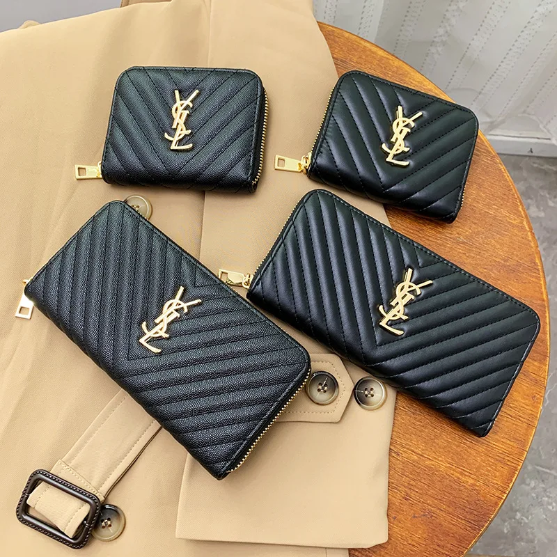 

Long wallet new fashion fashionable zipper purse women's handbag clip