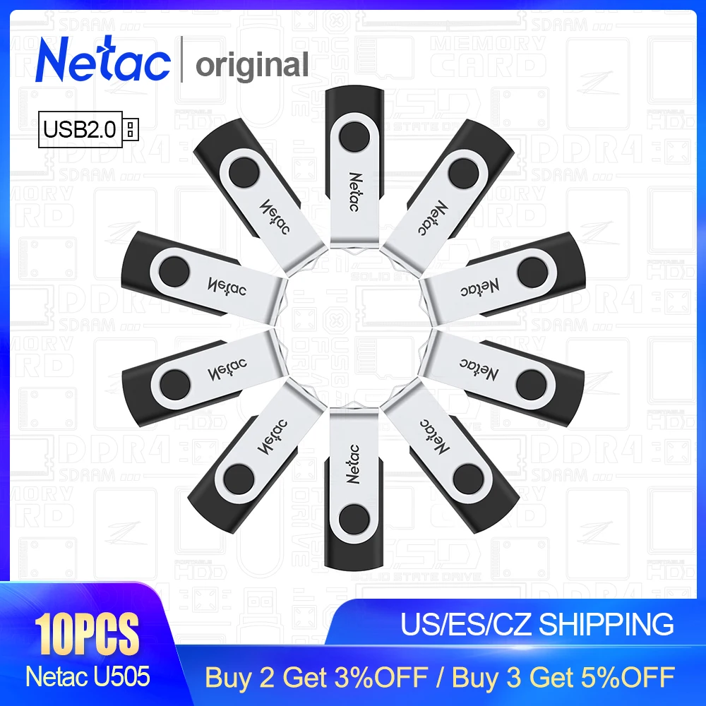 Netac USB 2 0 металлический флэш накопитель флеш 16Гб 8Гб ГБ памяти Memory Stick