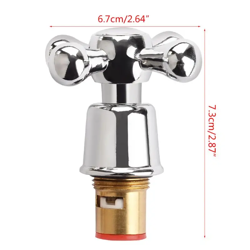 

1Set Copper Cross Handle Bath Sink Faucet Handle for Kitchen Bathroom Accessory