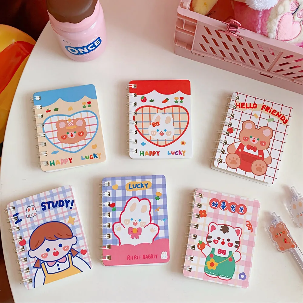 MINKYS Kawaii 80 листы катушки портативный карманный блокнот записная книжка