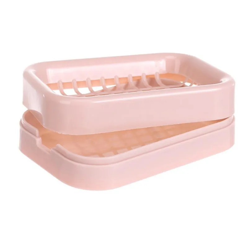 Нескользящая Пластиковая Коробка для мыла держатель душа дренажный инструмент