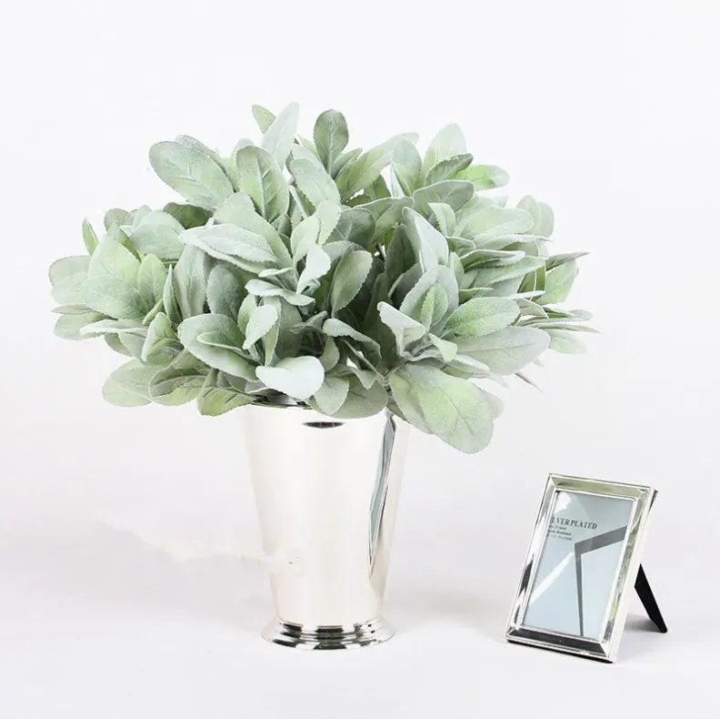 Высококачественный искусственный цветочный Рисунок с газонная трава листья