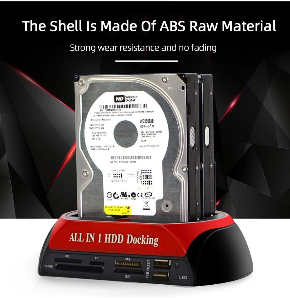 TISHRIC все в одном 3,5 2,5 док-станция AU Hdd Dual IDE SATA USB внешний HD корпус жесткий диск кардридер