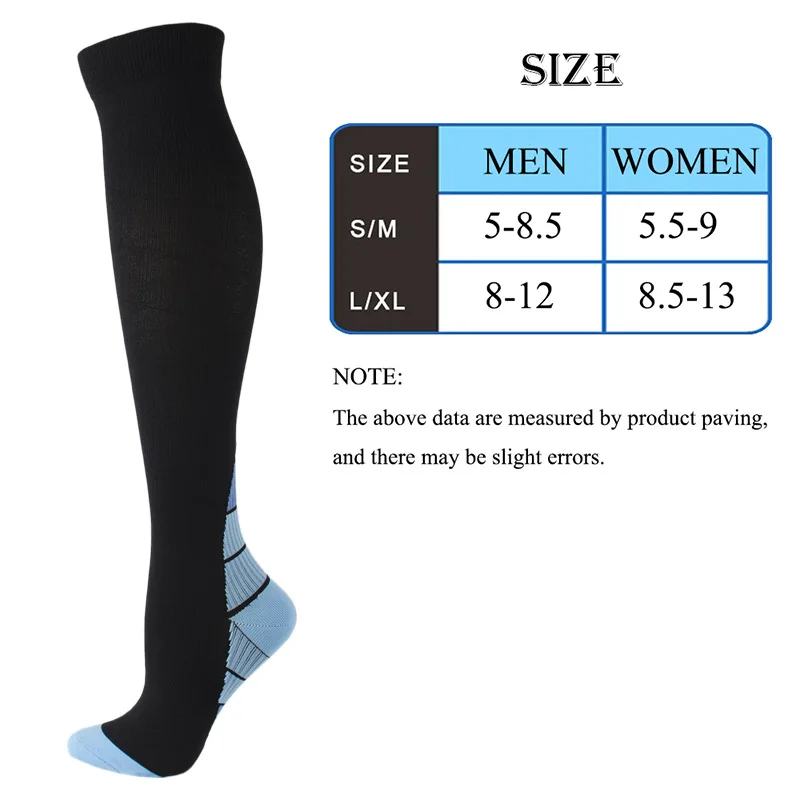 Medias De Compresion Compression Sock 8 Pairs Drop Ship Sock Compression Knee High Sock Ladies Lady Sport Stocking Sportwear