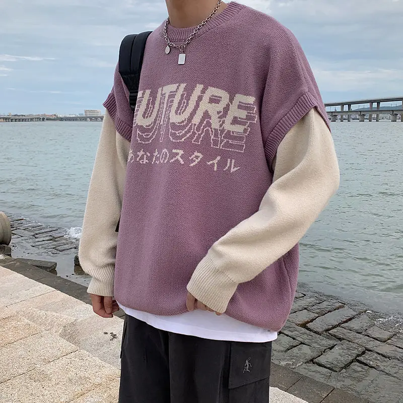 2020 осень и зима новый молодежный популярный корейский персональный узор сшитый