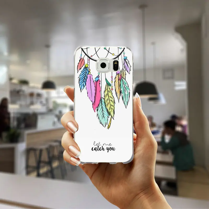 Picture 4 Мягкий тонкий чехол для телефона samsung Galaxy S3 S4 S5 Mini S6 S7 Edge S8 S9 S10 Plus Lite Note 4 5 8 9 Dream Catcher милые совы - Цвет: Picture 4
