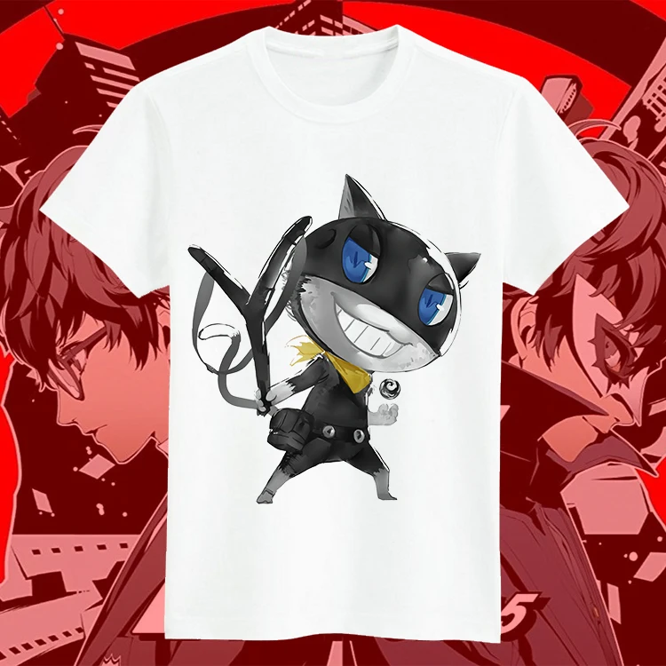 Футболка для косплея японского аниме Persona 5 летняя модная топ с принтом персонажа