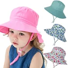 Панама однотонная для детей, уличная пляжная шапка с принтом тай-дай, для мальчиков и девочек 2-8 лет, весна-лето