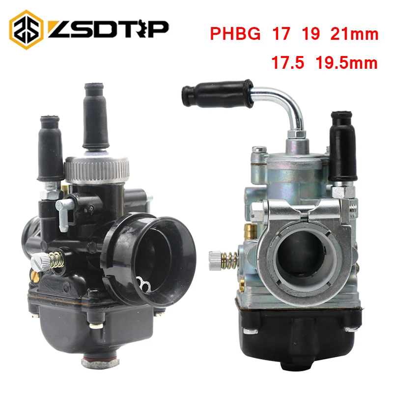 ZSDTRP 17 мм 19 мм 21 мм Dellorto PHBG DS AD черный гоночный Карбюратор Carb DIO JOG 50cc 90cc BWS100 для мотоциклов Puch Yamaha Zuma