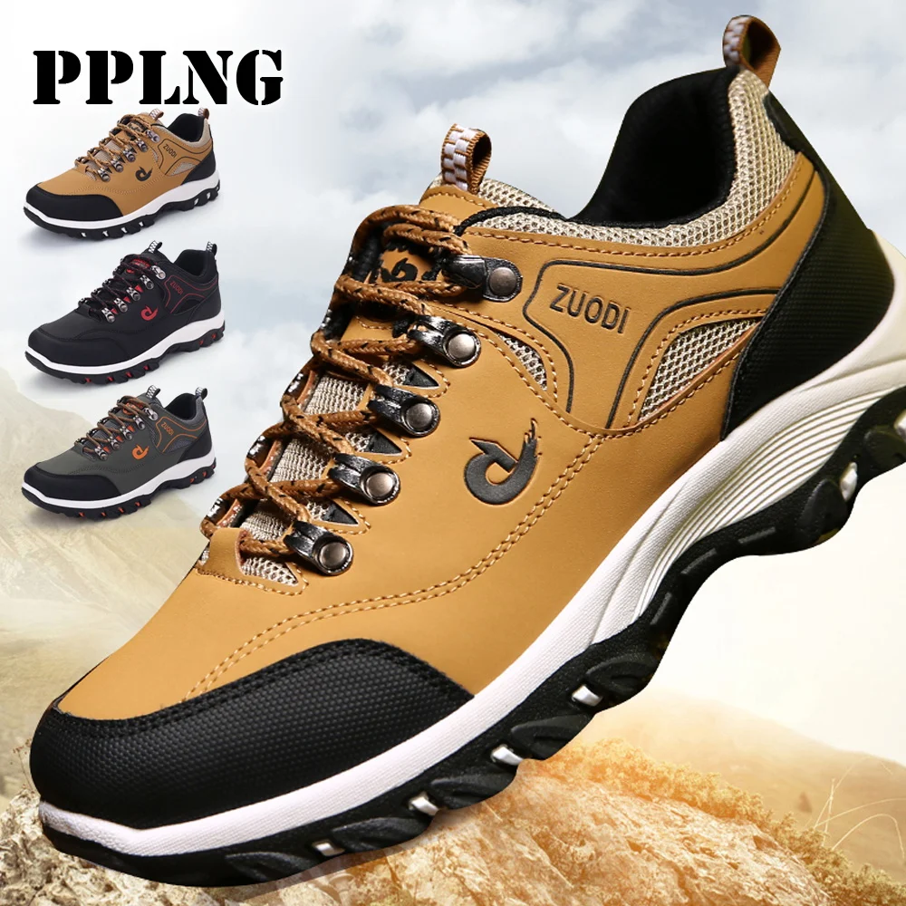 

Мужские спортивные туфли для активного отдыха, дышащая удобная повседневная обувь, Нескользящие, большие размеры, на весну и осень