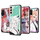 Стеклянный чехол для Samsung S20 FE S21, чехол для телефона Galaxy S10 S9 S8 Plus Note 20 Ultra 10 Lite 9 S10e, чехол с бензопилой