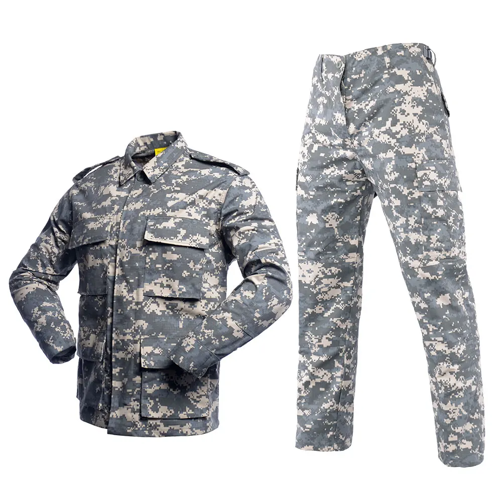 

US Army Suit Adult Male Military Uniform Airforce Desert Jungle Outdoor Hunting Costumes ACU Camo Camouflage Combat Jacket