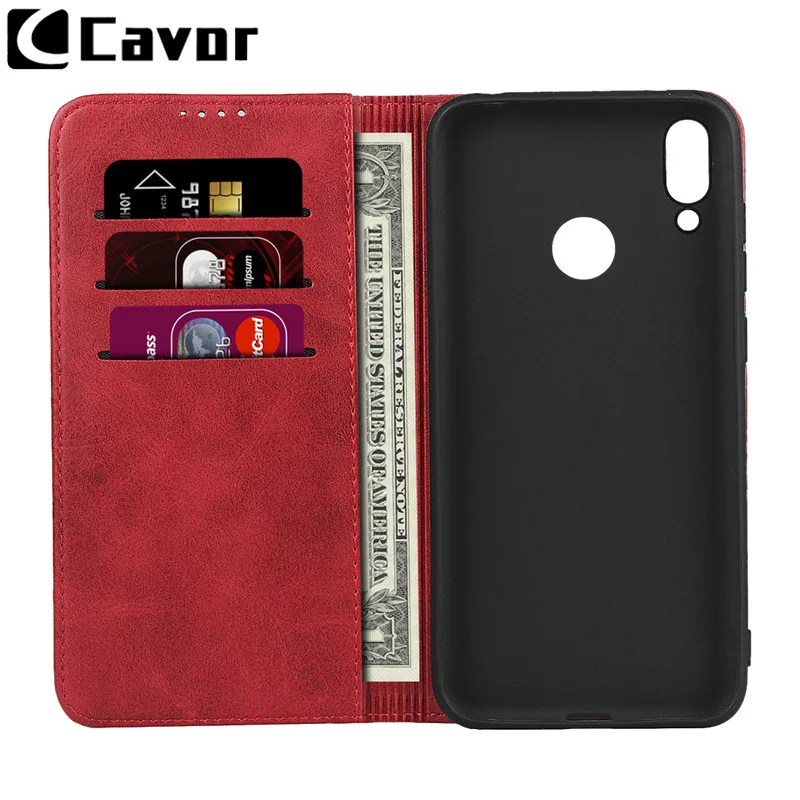 Кожаные флип-чехлы с высокой магнитной застежкой для Huawei Y7 2019 чехол Аксессуары