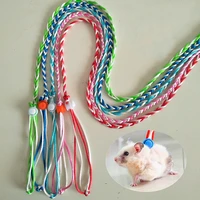 1 4m adjustable pet hamster leash harness rope gerbil cotton rope harness lead collar for rat mouse hamster pet cage leash